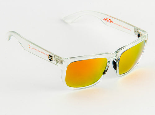 Huckleberry - Crystal Clear / Red Iridium Lens - Mike Alessi 800 Signature Series