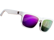Huckleberry - Crisp White / Purple Iridium Lens