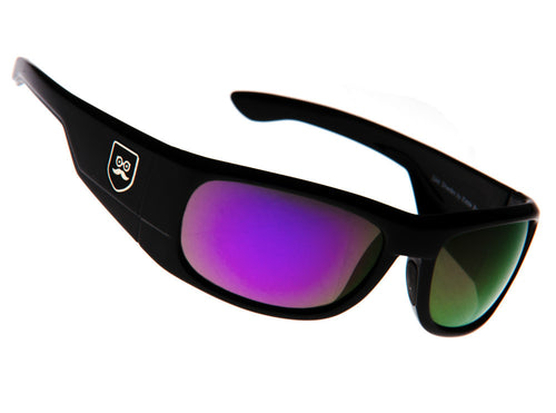 Qualifier - Gloss Black / Purple Iridium Lens