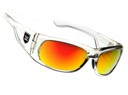 Qualifier - Crystal Clear / Red Iridium Lens