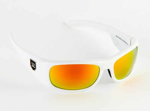 Qualifier - Crisp White / Red Iridium Lens
