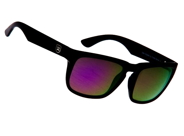 Huckleberry - Gloss Black / Purple Iridium Lens