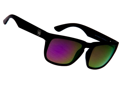 Huckleberry - Gloss Black / Purple Iridium Lens